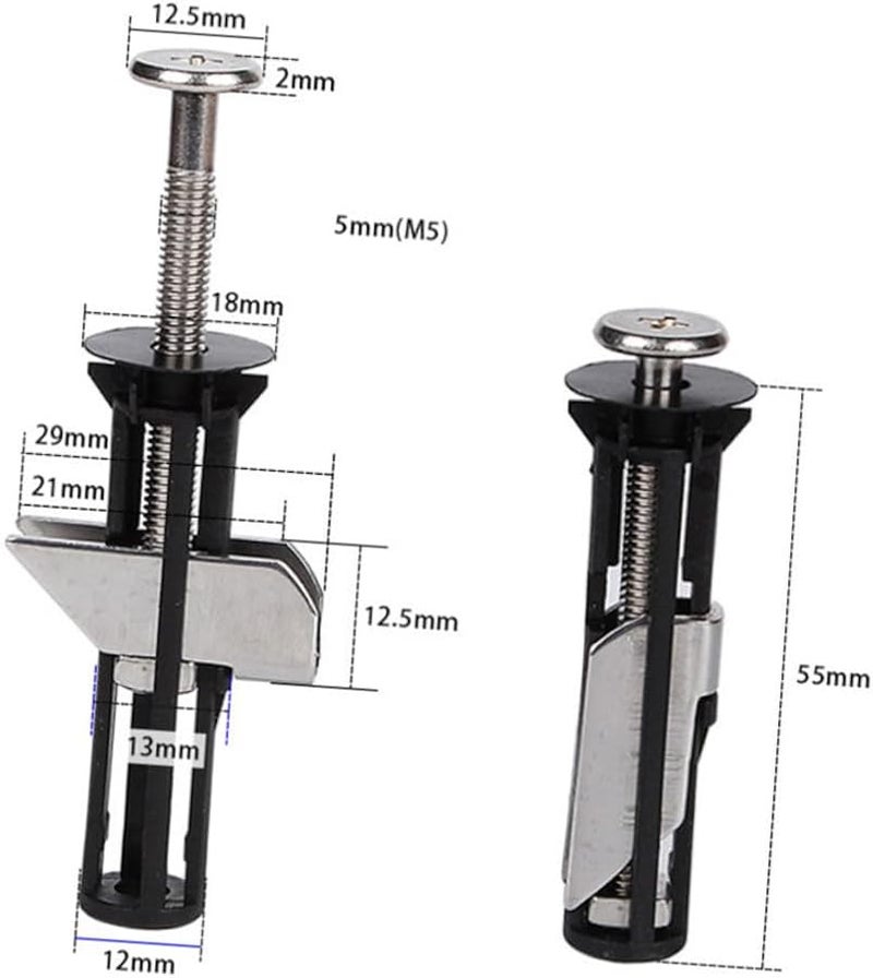 Veemoon 4pcs Stainless Steel Toilet Seat Bolts Easy Installation Resistant Replacement Parts - Image 3
